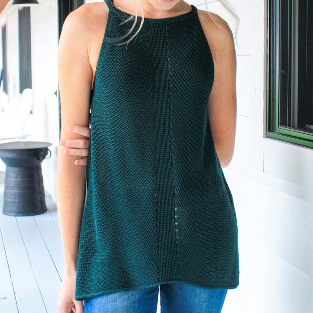 NWT Wishlist Green Knit Top